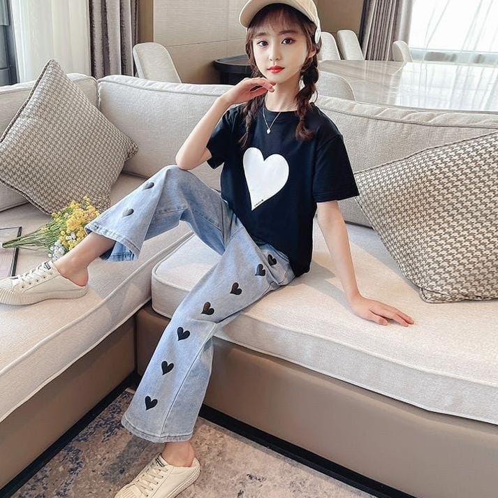 오빠 KULOT JEANS  CELANA JEANS KULOT ANAK TANGGUNG IMPORT/SETELAN BAJU ANAK REMAJA Terbaik