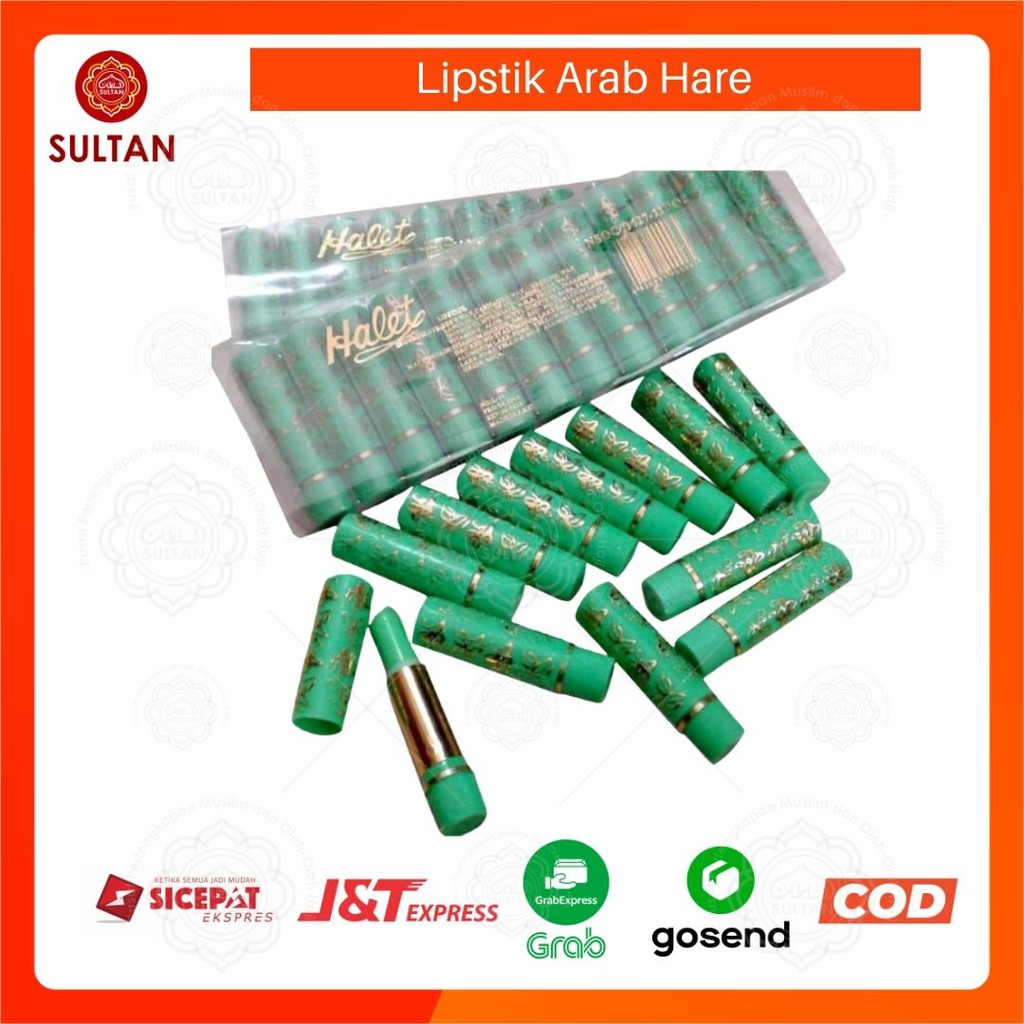 Lipstik Hare Lipstik Magic Elizabeth Helen Arab Original | Gincu Arab Hijau Melembapkan Tahan Lama |