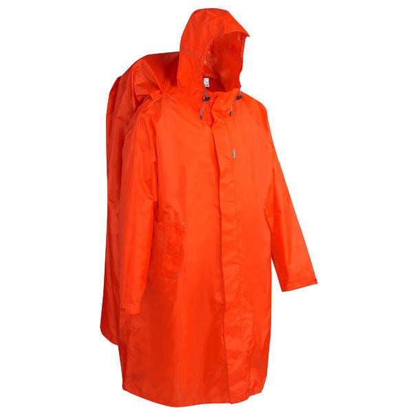 QUECHUA Rain Poncho - FORCLAZ 75 Size L/XL Red - 8302454 - ADULT