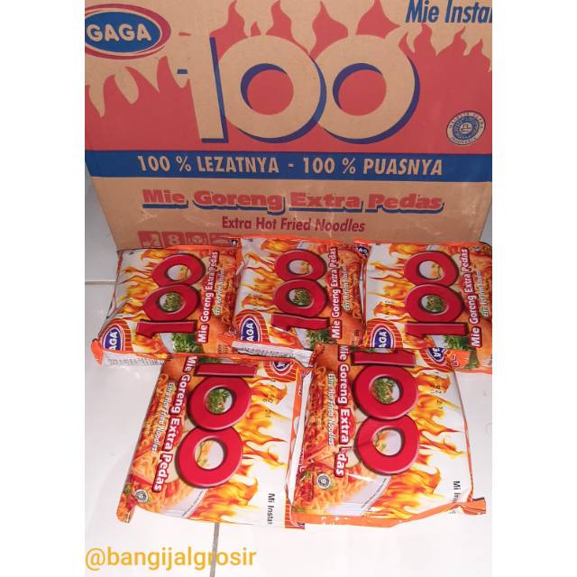 

Mie goreng instan Gaga 100 extra Pedas jadul isi 40 pcs