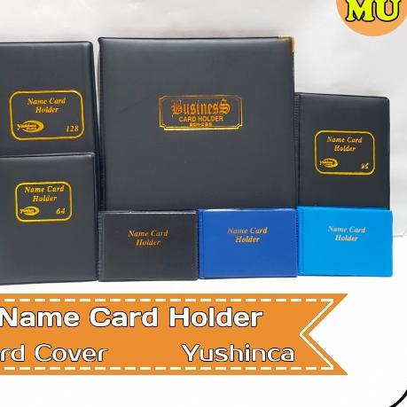

[DISCOUNT Y8L62] Name Card Holder 32 Tempat Slot Kartu Nama 32 Hard Cover Yushinca Terbatas