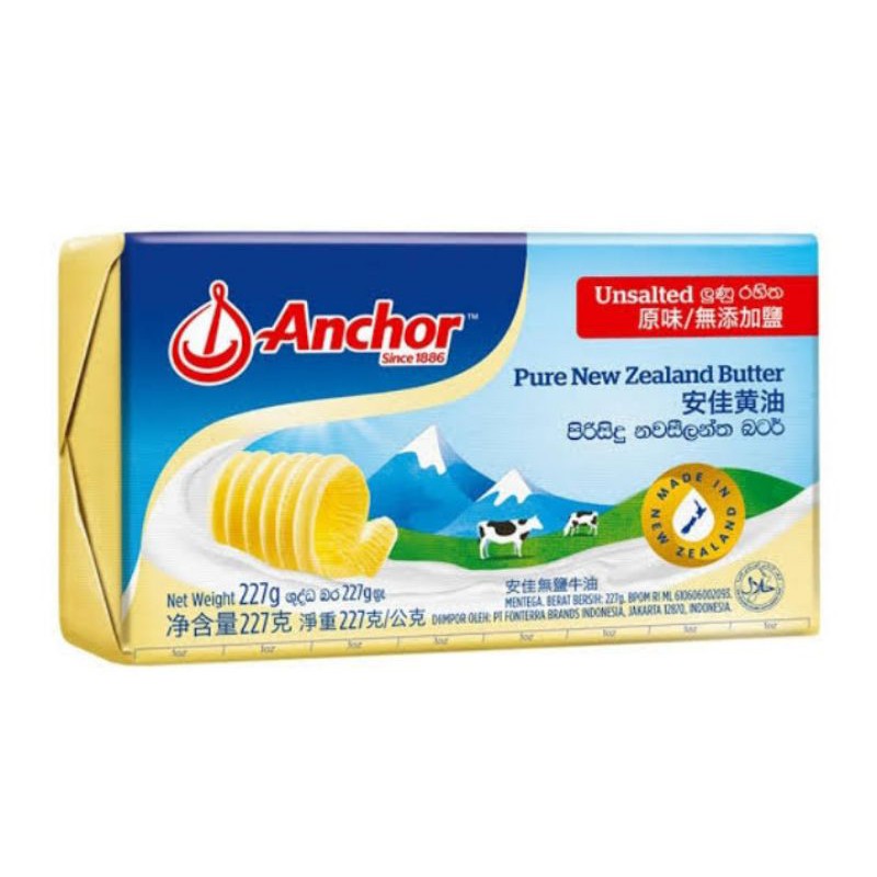 

ANCHOR BUTTER UNSALTED 227GR