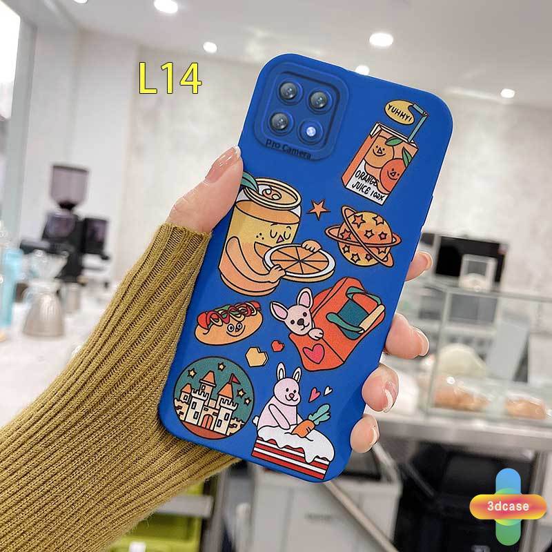 Soft TPU Case Motif Klein Blue Cartoon label Untuk Realme C21Y C11 2021 C15 C21 C25 C20 C12 C3 C25S 5 5S 5i 6i C17 7i C1 C25Y C2 C3i C20A realme Narzo 20 10 10A 20A 30A Camera Lens Protection Case Cover