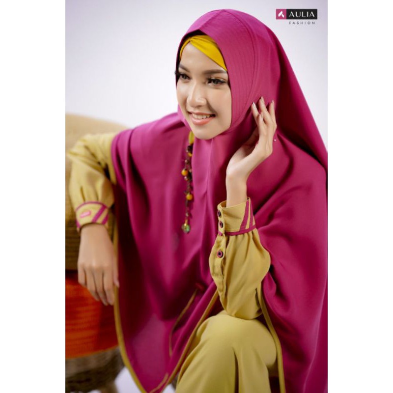 Set Gamis Syar'i Terbaru Ori Aulia Fashion Almira