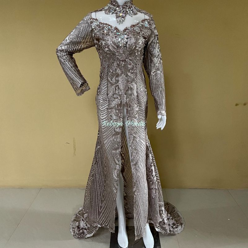 Ready Gaun Pengantin Elisab Mutiara / Wedding Dress / Kebaya Modern / Gaun Pesta Pernikahan