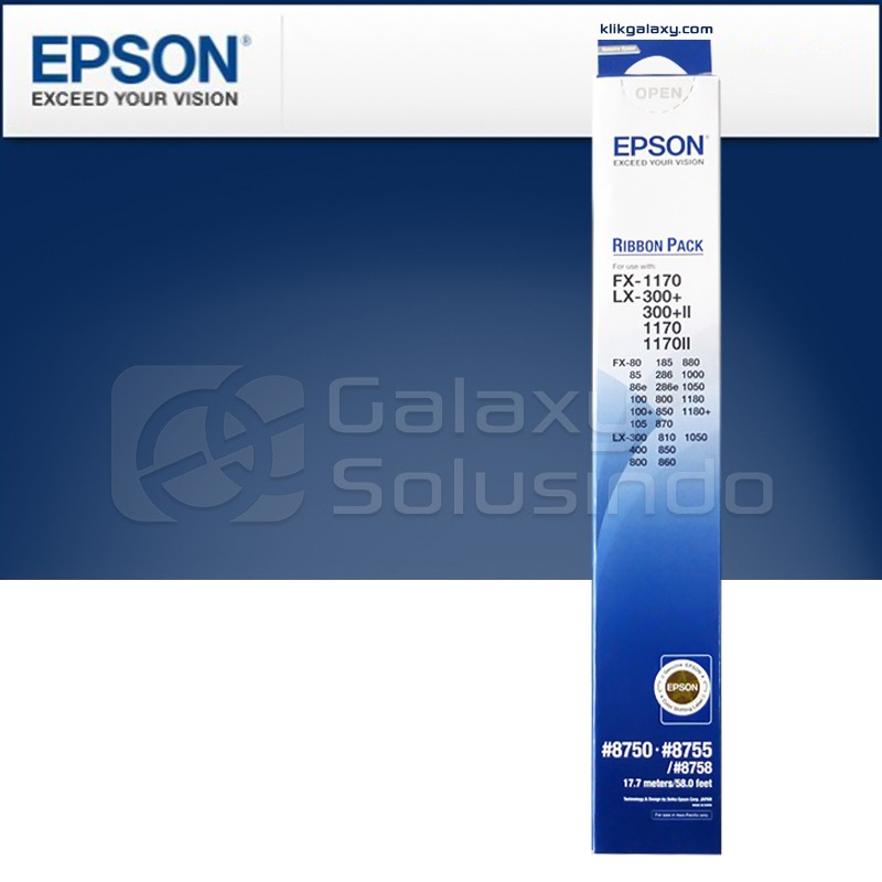 Epson Ribbon Refill Pack for #8750 #8755 / #8758 Original