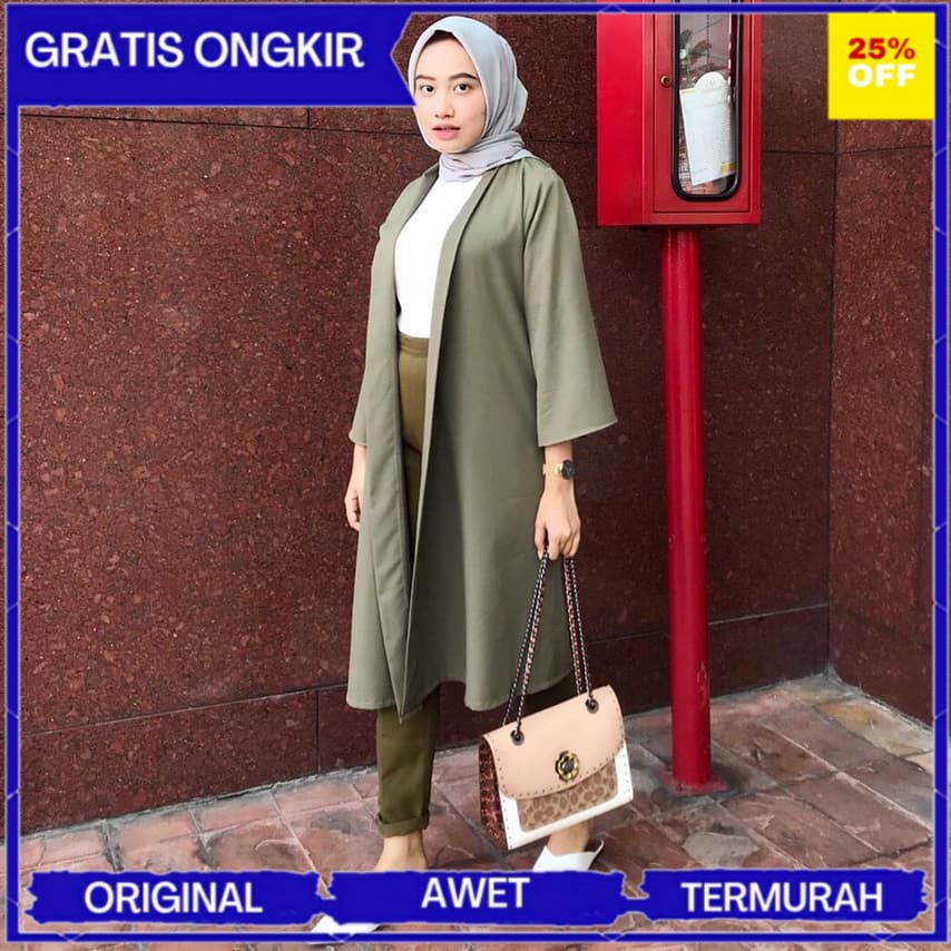 TERBARU DAN TERLARIS COD - OUTER LONG KIMONO cardigan kimono panjang / kimono outer