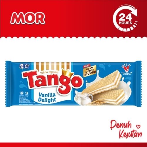 

TANGO Wafer Vanilla Milk Long Wafer Renyah Susu Vanila 110 gr