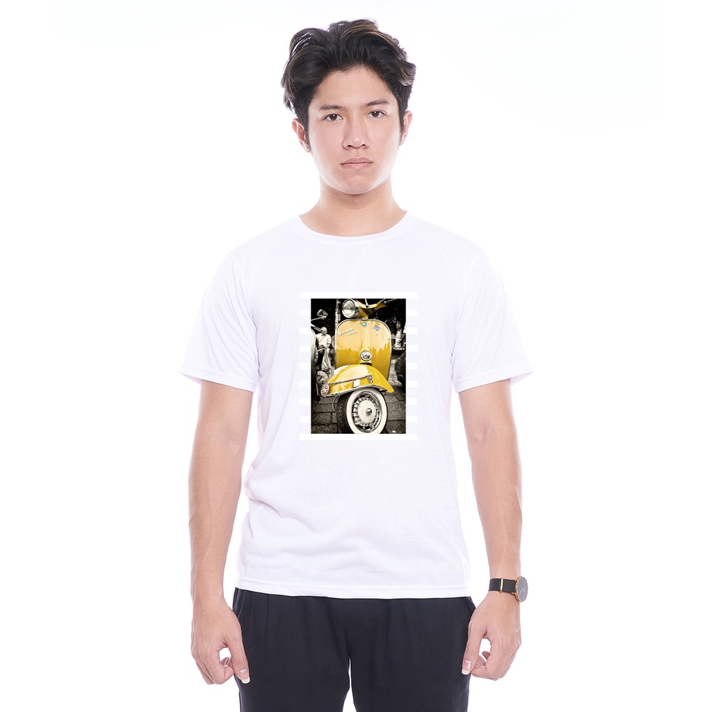 Kaos Oblong Pendek Gambar Vespa