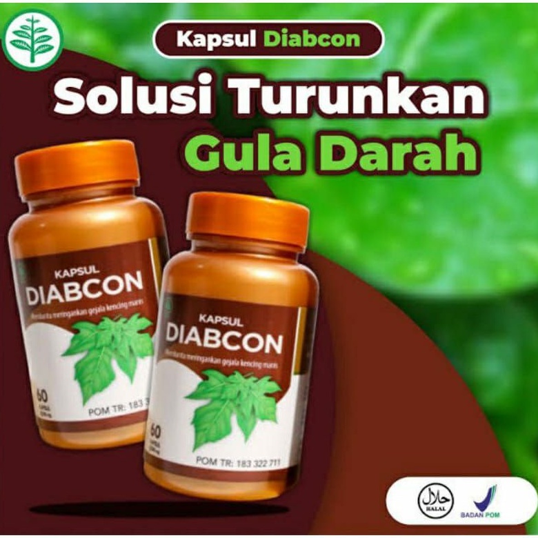 Kapsul Diabcon Obat Herbal Diabetes Menurunkan Gula Darah Tinggi Kencing Manis Mengembalikan Fungsi Pankreas Dan Meningkatkan Fungsi Pankreas Mencegah Komplikasi Diabetes Seperti Hipertensi Penyakit Jantung Meningkatkan Daya Tahan Tubuh Sistem Imun