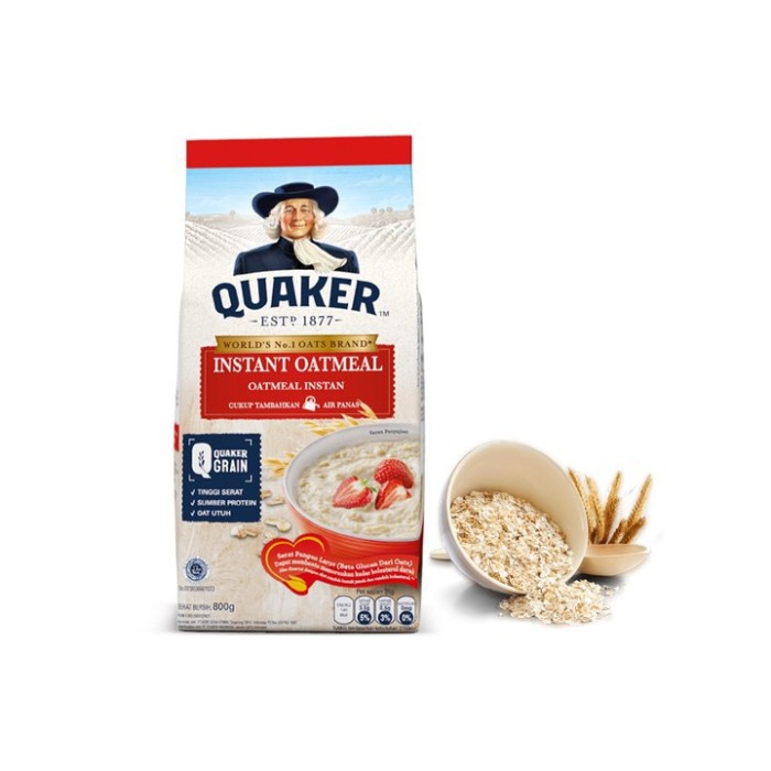

Quaker Instant Oatmeal Bag 800 Gr