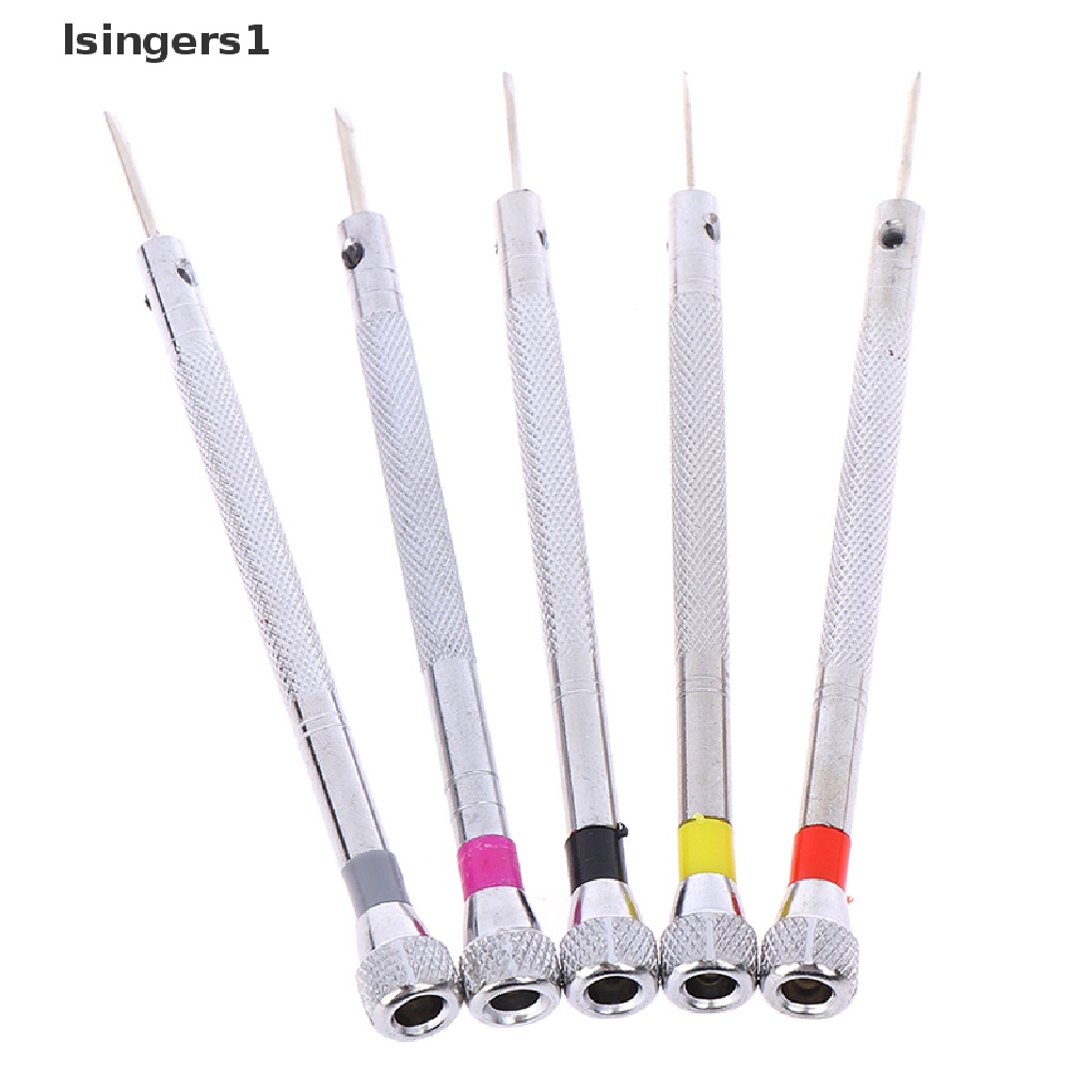 (lsingers1) 5pcs / Set Obeng Presisi Untuk Reparasi Kacamata / Jam Tangan / Perhiasan