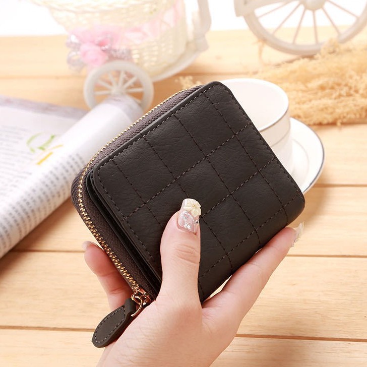 [ OBRAL ] Dompet fashion korea wanita cewek multi fungsi  bahan premium import hitam pink abu DC009