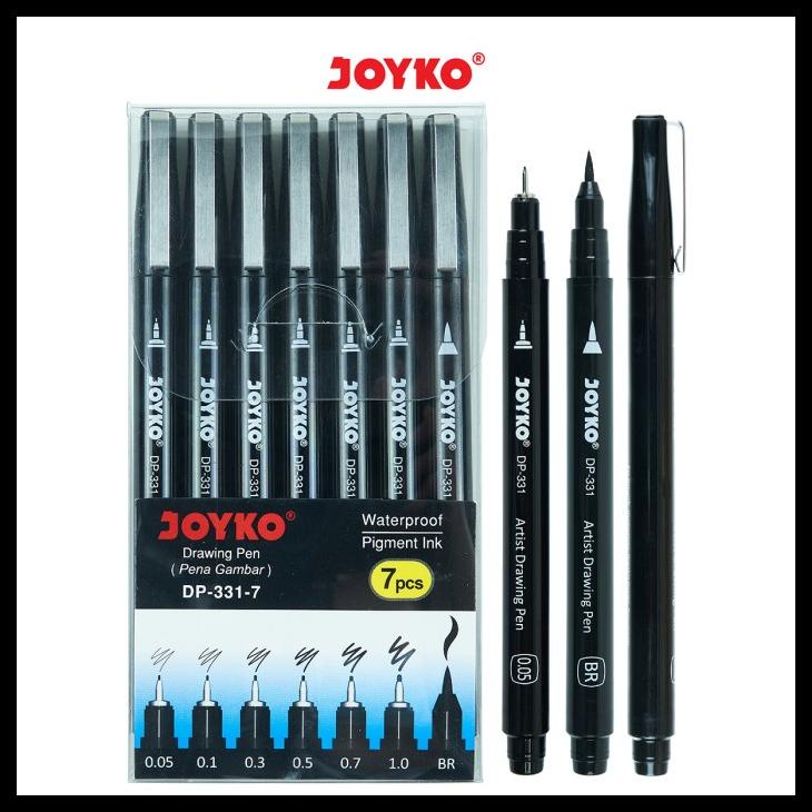

DRAWING PEN PENA GAMBAR JOYKO DP-331-7 1 SET 7 PCS KODE 1370