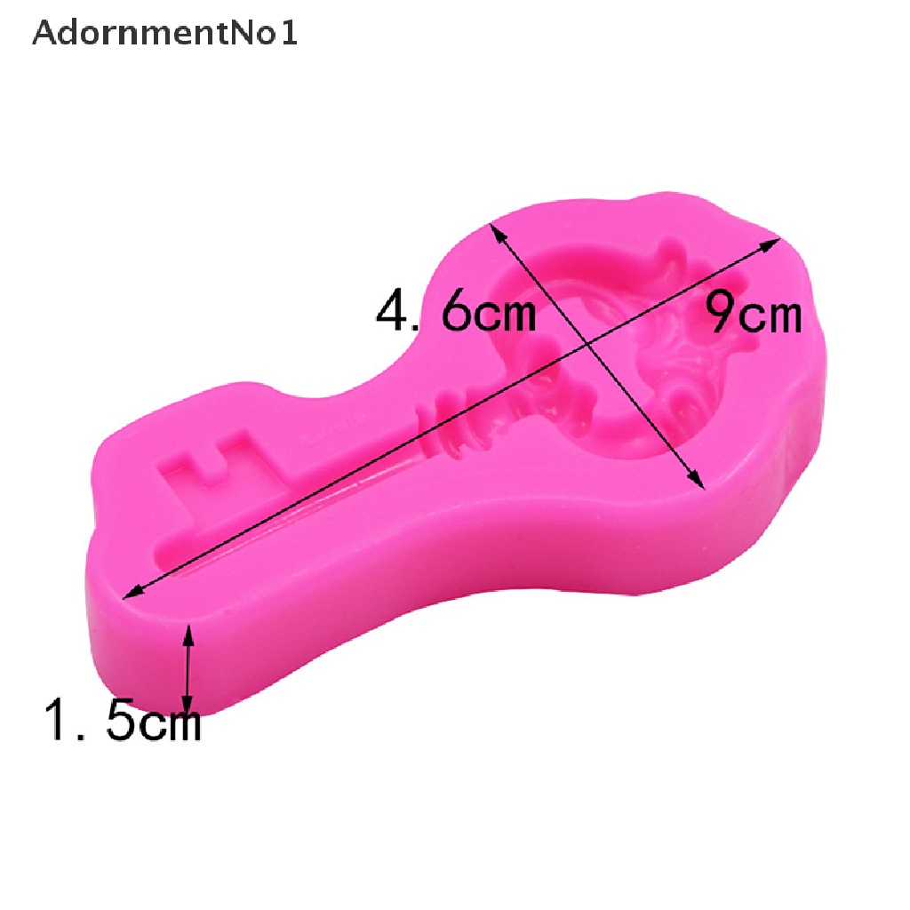 (AdornmentNo1) Cetakan Kue / Coklat Bentuk Kunci Bahan Silikon