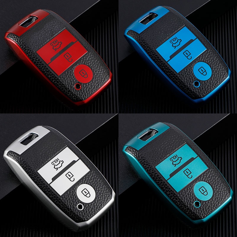 Case Cover Kunci Mobil Bahan Kulit TPU Untuk Kia Picanto Sportage201720 RIO 3cerato 4jiwa K5 Ceed Optima Seltos Sorento Aksesoris