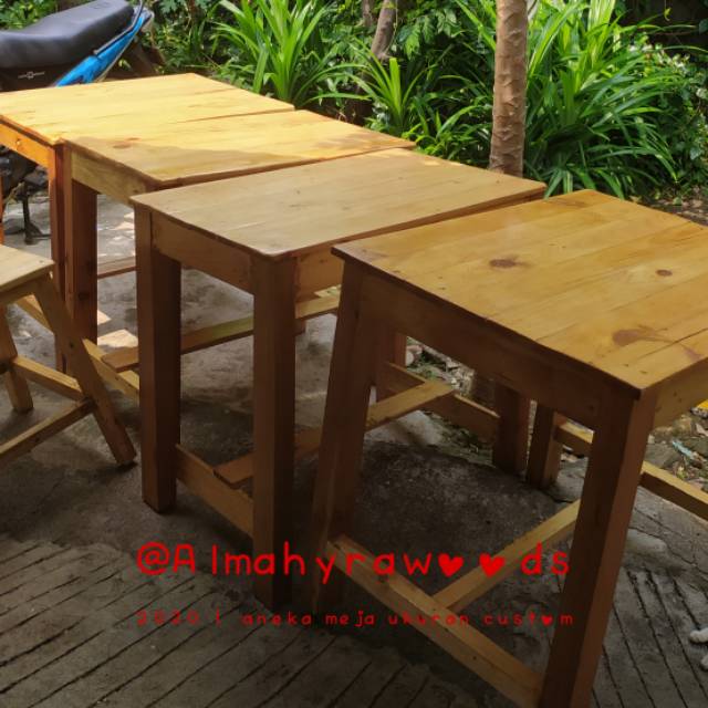 Meja Kayu Custom Meja Makan Meja Jualan Shopee Indonesia