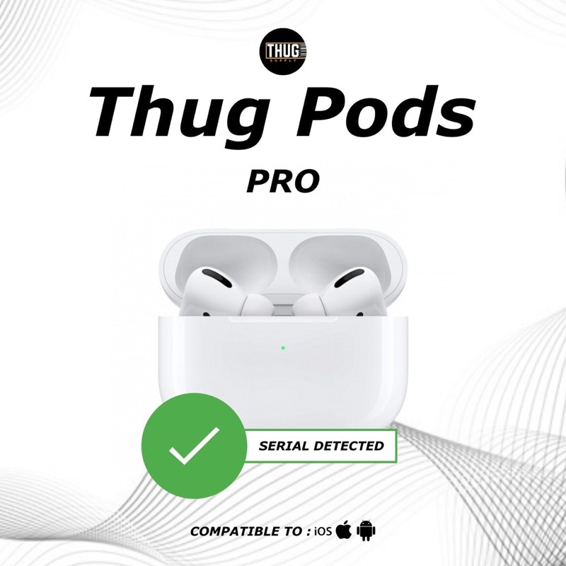 THUG PODS PRO gen for android iphone headset bluetooth wireless earphone headphone the stuff 3 2 serial