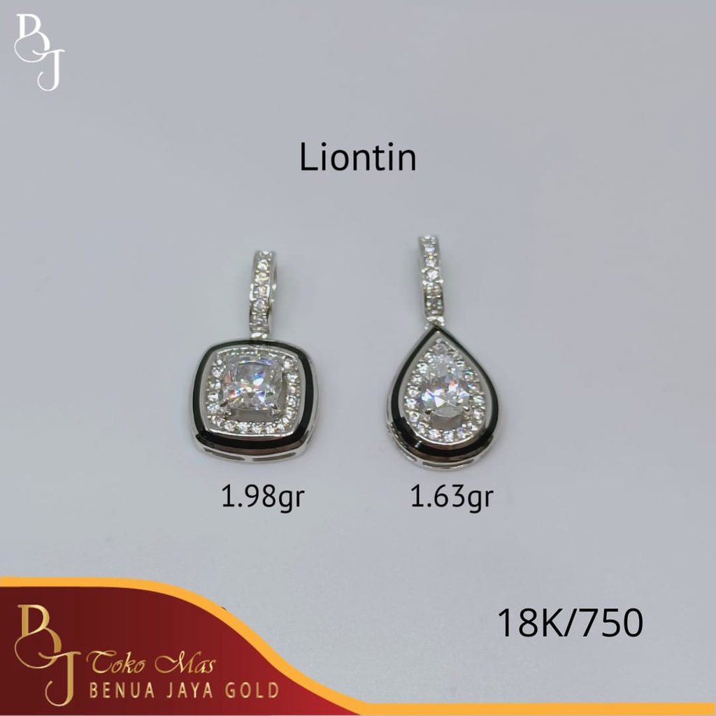 Liontin Aurora Emas Putih 18K/750