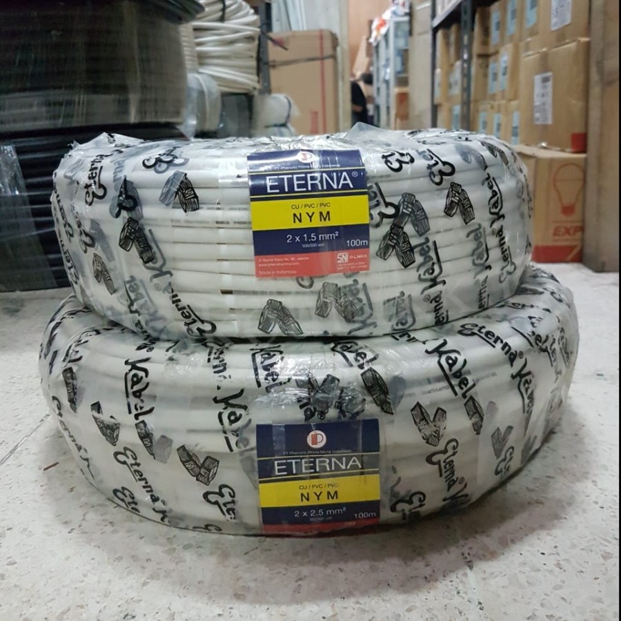 KABEL LISTRIK NYM ETERNA 2 X 2,5MM PANJANG 100 METER