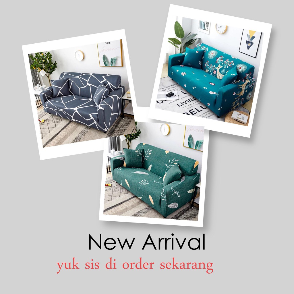 Cover sofe Sarung SOFA Elastis bahan polyester import murah berkualitas