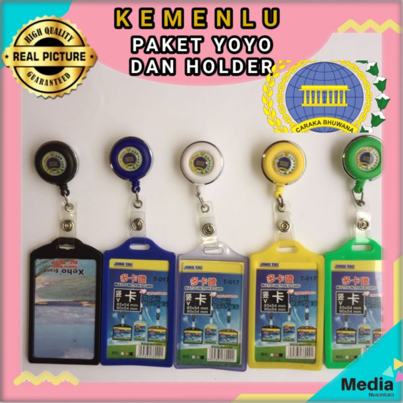 

Kementrian Luar Negeri Kemenlu Yoyo Id Card Holder Kentrian Luar Negeri