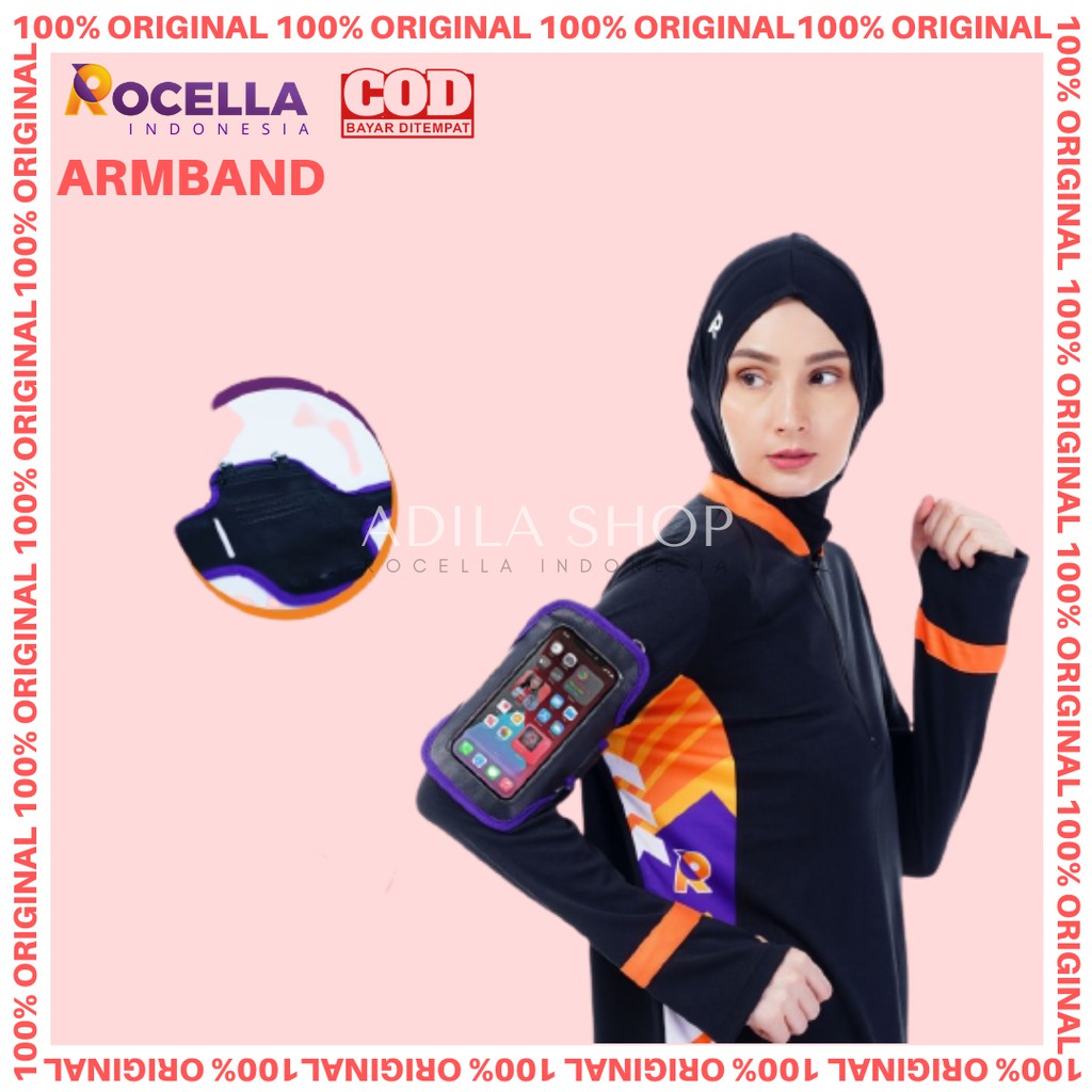 Armband Rocella Armband Sport Armband 6.5" Inch Tas HP Lengan Holder HP Lengan Sport Arm Band