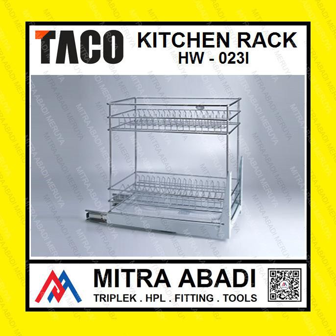 Taco Hw 023I 023 I Rak Piring Cabinet Kabinet Bawah Dapur Kitchen Rel Vinvinbila