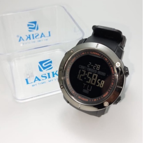 Jam Tangan Digital Sporty Jumbo Pria Lasika 8009 Water Resist Gratis Box