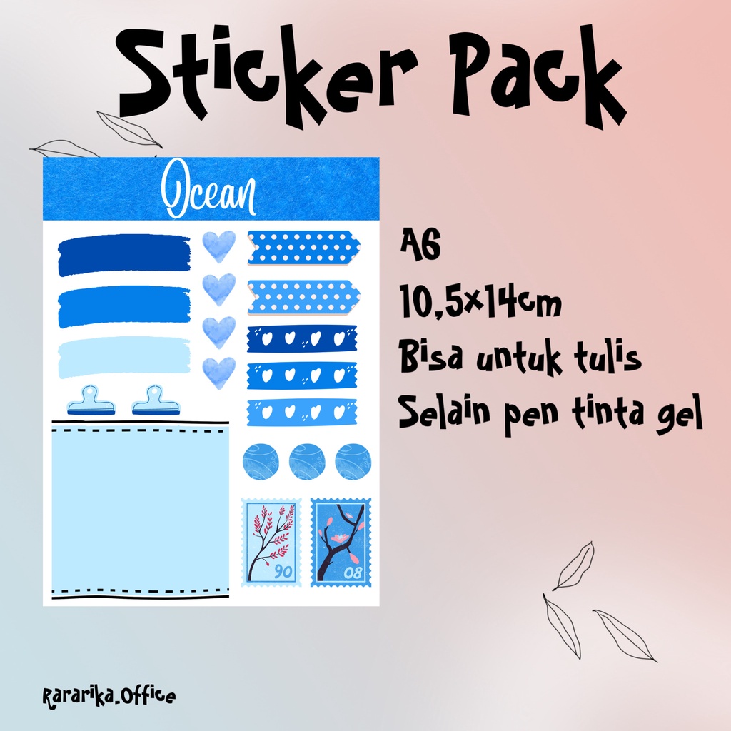 

Sticker Journal Kit | Stiker Jurnal Kit Photobook Blue