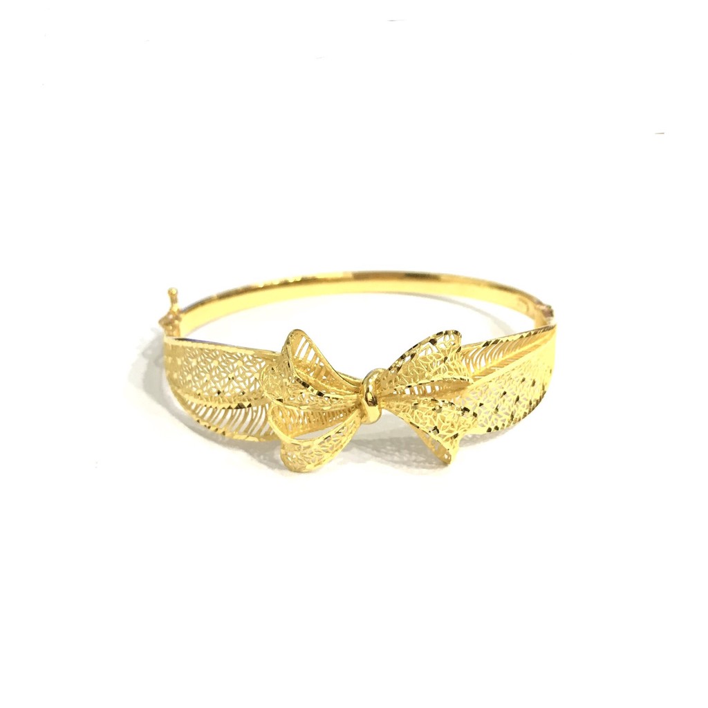 Gelang Kendari Model Pita (Emas Asli Kadar 700)