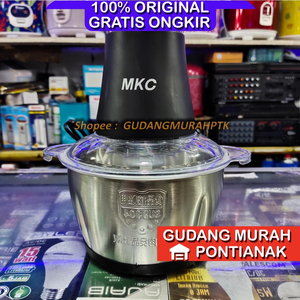 Chopper STAINLESS Kapsule Capsule Meat Grinder Anti Karat Food Processor Penggiling Daging JUMBO SPEED 1 2