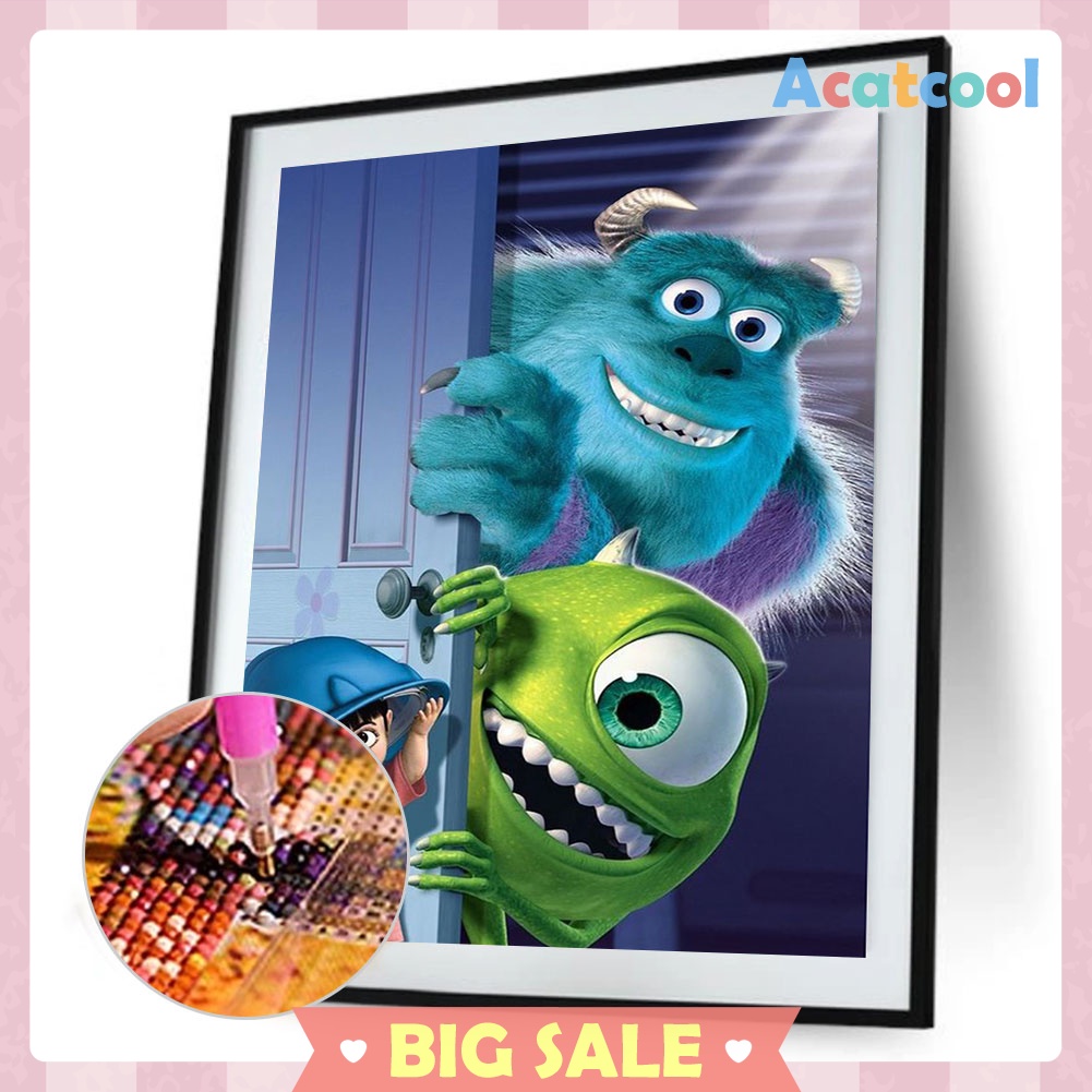 5D DIY Full Drill Diamond Painting Monsters Inc Cross Stitch Mosaic Kits