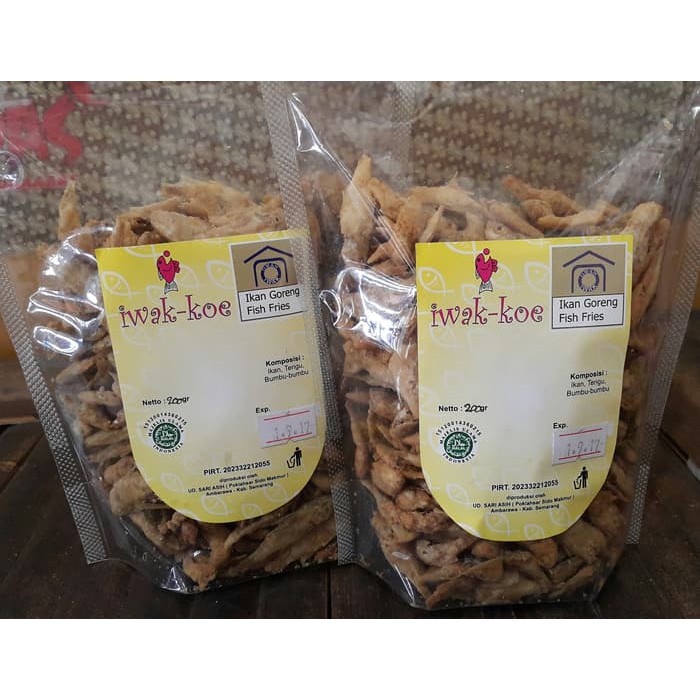 

IWAK KOE WADER ASIN ORIGINAL / IKAN GORENG GURIH ASIN / KERIPIK IKAN DA45