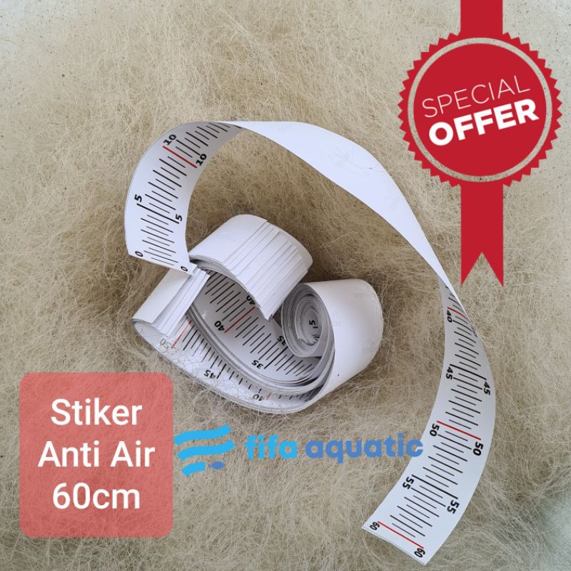 

SALE Stiker Bak Ikan Koi 60cm penggaris ukur ikan