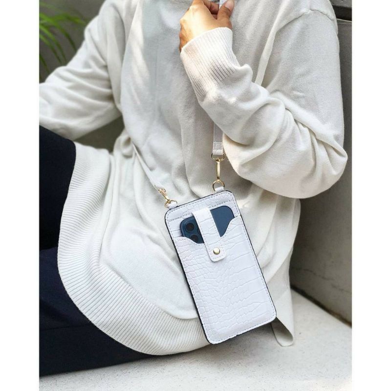 Tas selempang mini untuk hp croco