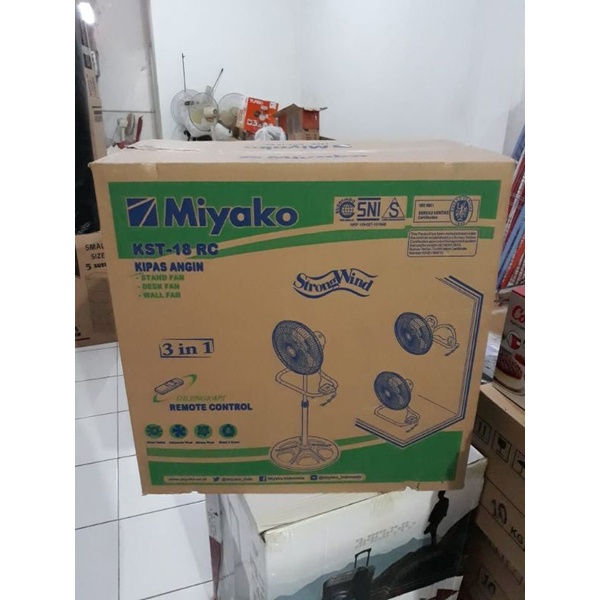 Kipas angin miyako KST 18RC (18&quot; besi dgn remote)