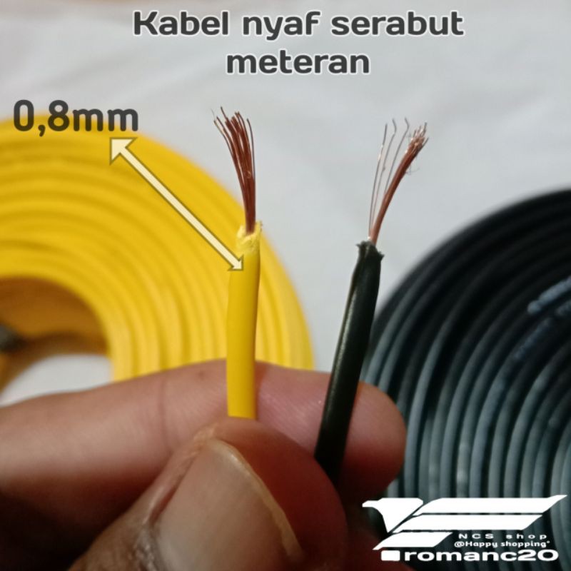 Kabel tunggal serabut - Kabel Nyaf 0,8mm