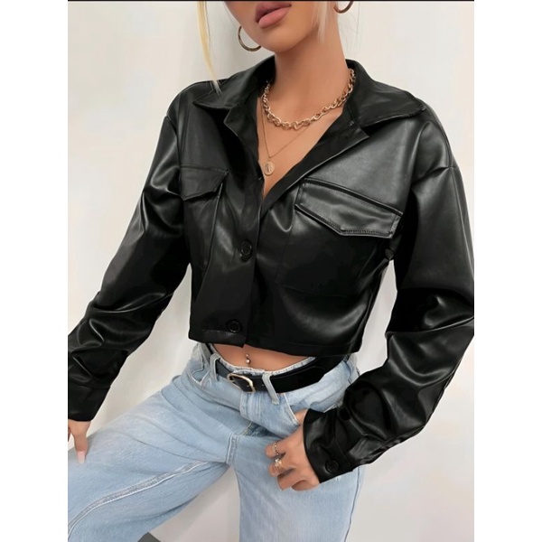 Tailor Labs Cropped Jacket Pu leather