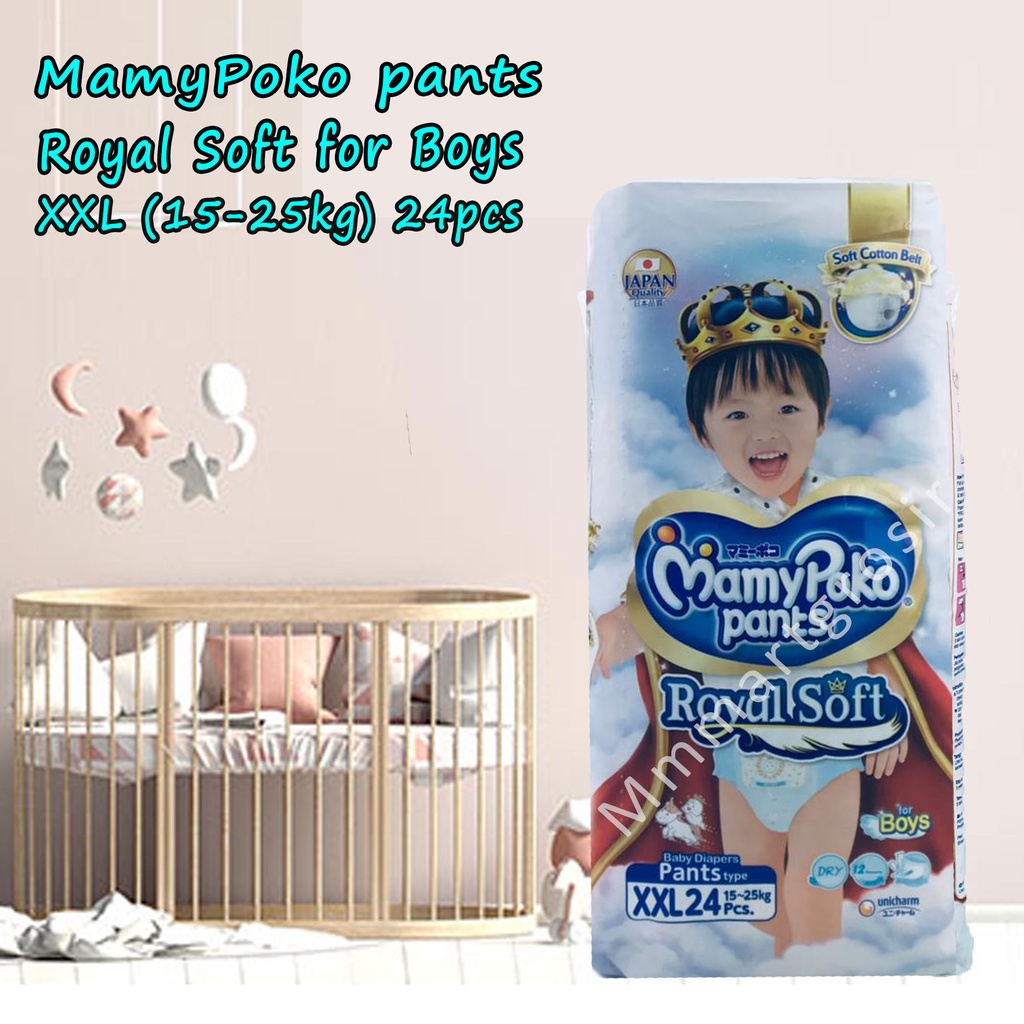 Mamy Poko Pants / Royal Soft / Pampers XXL / 24pcs