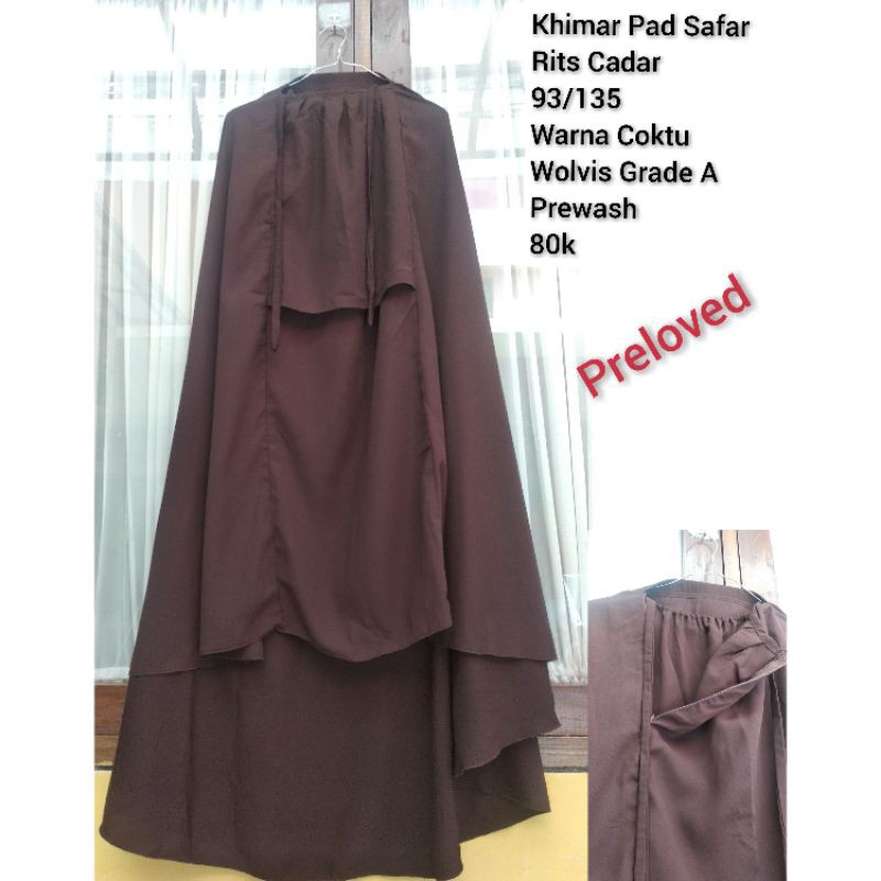 preloved khimar safar pad antem