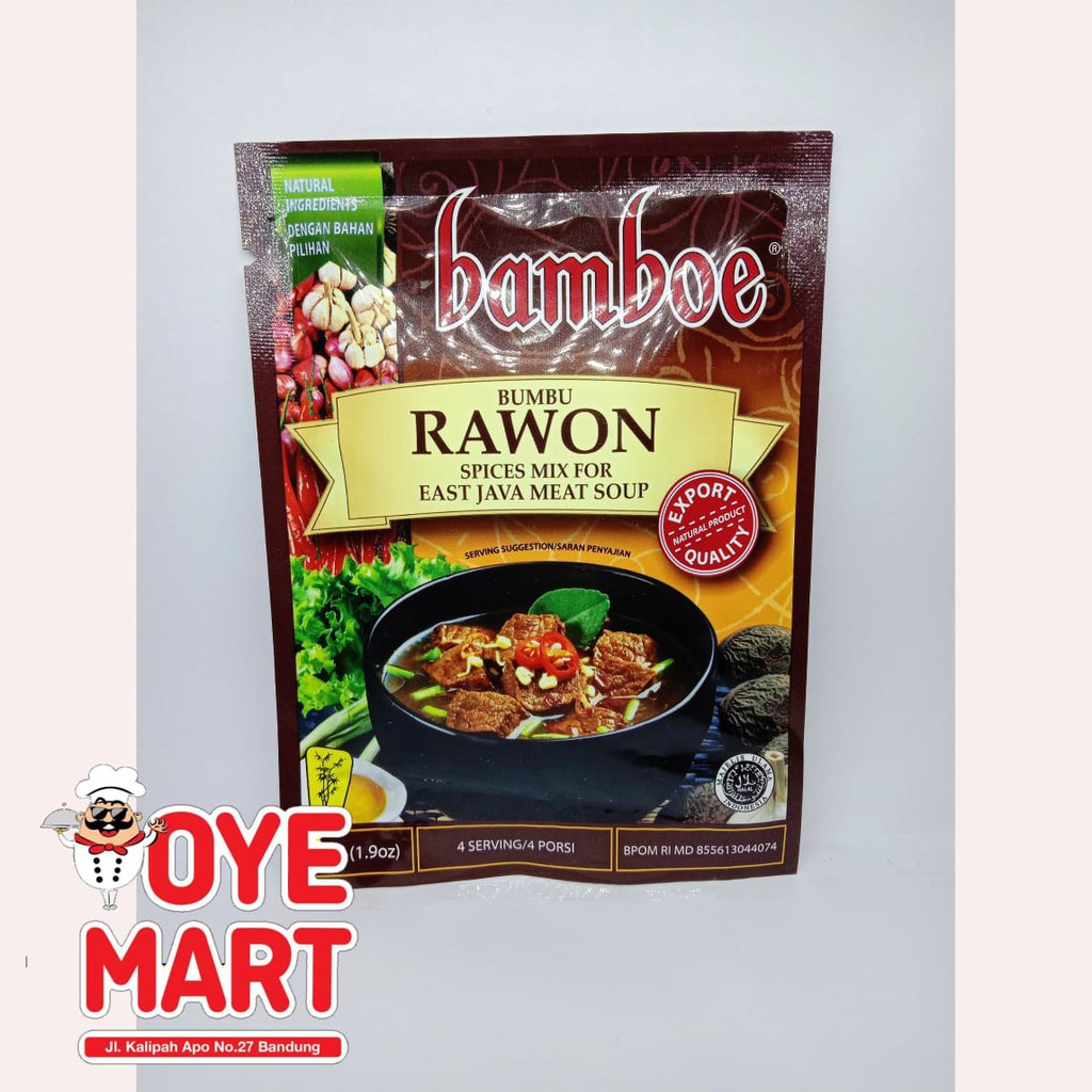 BAMBOE BUMBU RAWON INSTAN 54GR/BUMBU MASAK INSTAN