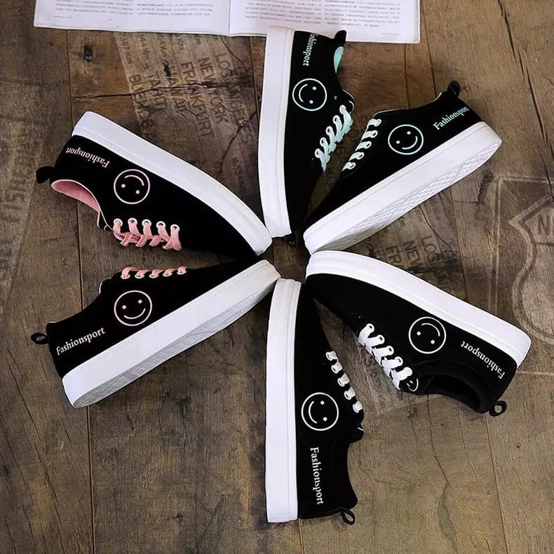 Scarlett® Ashwin Sydney Sneakers Edition Sepatu wanita fashion Smile sepatu tali smile
