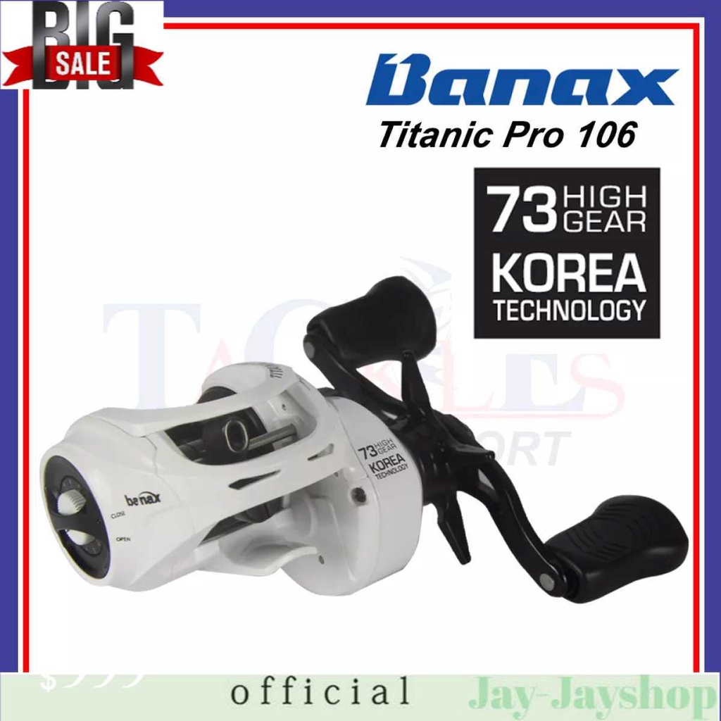 Banax Titanic Pro 106 Baitcasting Bait Cast Fishing Reel