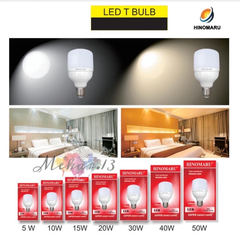 Lampu LED Hinomaru 5W, 10W, 15Watt DIAMOND HN1105 CAHAYA PUTIH COOL