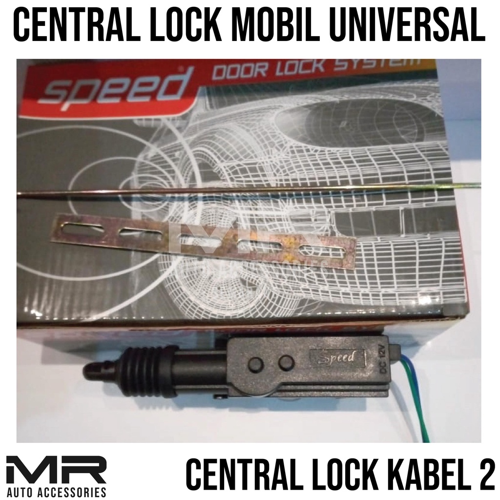 Anakan Pistol Central Lock Kabel Kaki 2 Sentral Lock Mobil Universal