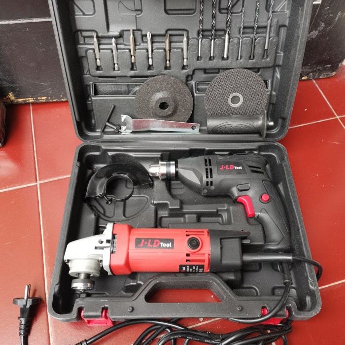 Komplit bor gurinda set JLD mesin bor 10 mm gerinda tangan 4 Inch