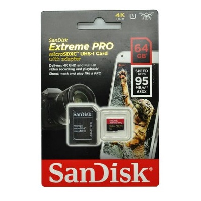 SanDisk 64GB Micro SD Extreme pro |MicroSDXC UHS -1 V30