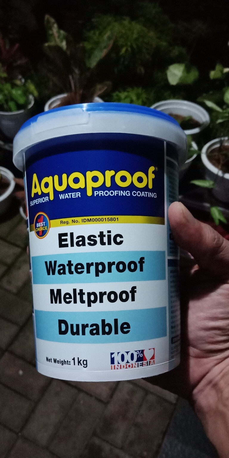 Aquaproof / Aquaprof / Akuapruf Cat Pelapis Anti Bocor 1kg