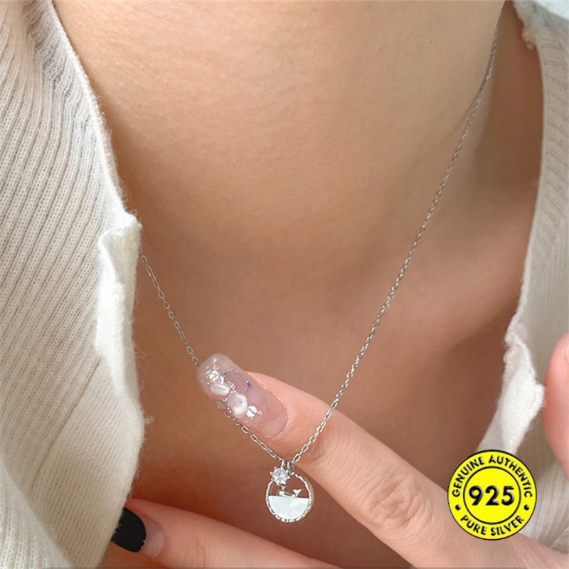 Kalung Bahan S925 Silver Untuk Wanita